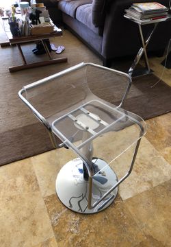 Chair, swivel, acrylic