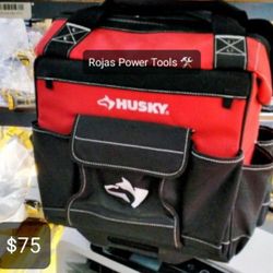 HUSKY 14IN 13POCKET ROLLING TOOL BAG 