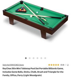 NEW RayChee 36in Mini Tabletop Pool Set