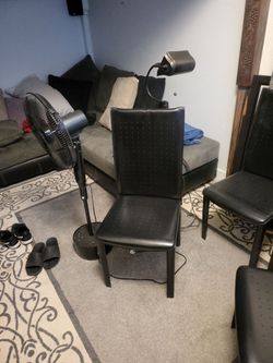 Vintage leather kitchen chairs