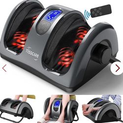 TISSCARE Shiatsu Foot Massager With Heat-Foot Massager Machine For Neuropathy, Plantar Fasciitis And Pain Relief-Massage Foot, Leg, Calf, Ankle With D