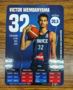 Victor Wembanyama SlamDeck 2023 Basketball Card