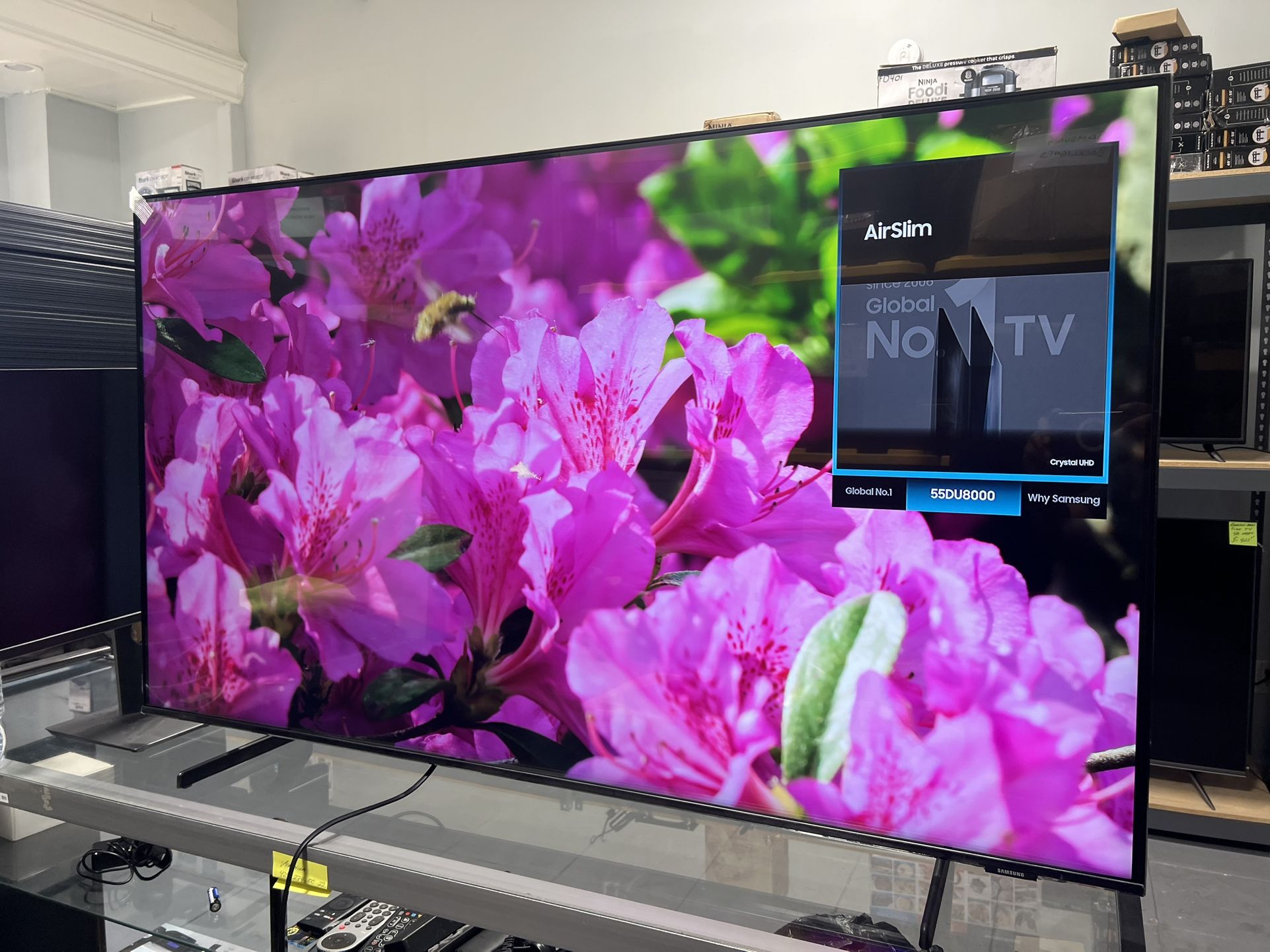 SAMSUNG 55” SMART TV LED 4K HDR FANTASTIC PICTURE QUALITY GUARANTEED DU800 4K HDR CRYSTAL CLEAR PICTURE 💯📺💯📺💯✅