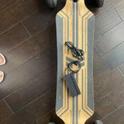 Mike's Rampage Electric Longboard 35 Mph With Charger And Remote 20 Mile Range 185