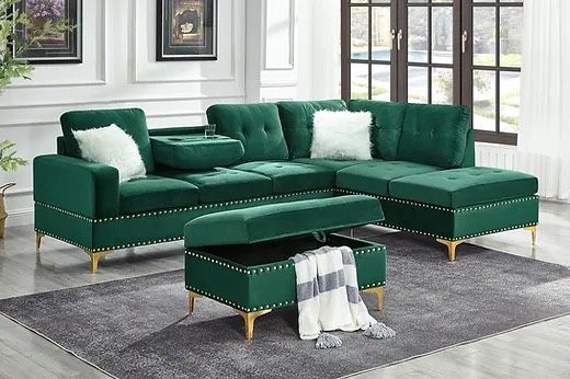 Joy Sectional & Ottoman - All Colors In Stock