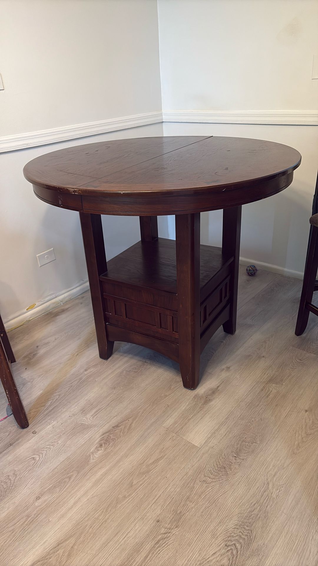 Brown Extendable Kitchen Table