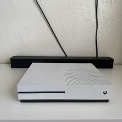 Xbox One S 500 GB White Console W/ Controllers And Games (Cables Included)