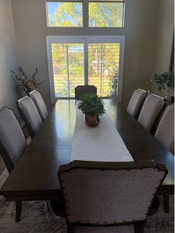 Dining Room Table with 8 Chairs