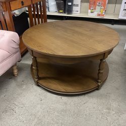 The Pioneer Woman Helen Round Coffee Table, Heirloom Brown
