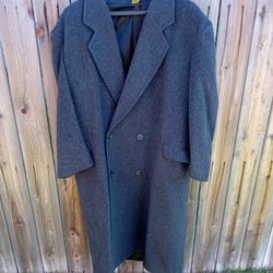 Xlreg Trench Coat Dark Grey/ Blk Has 1 Tiny Hole On The Inside Of Canvas Liner