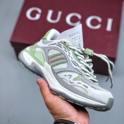 Gucci Round Toe Drawstring High Luxury Hundred Casual Men's and Women's Sneakers