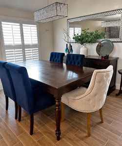 Dining table with chairs