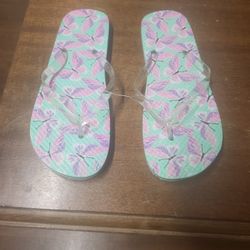 Butterfly FLIP FLOPS BRAND NEW