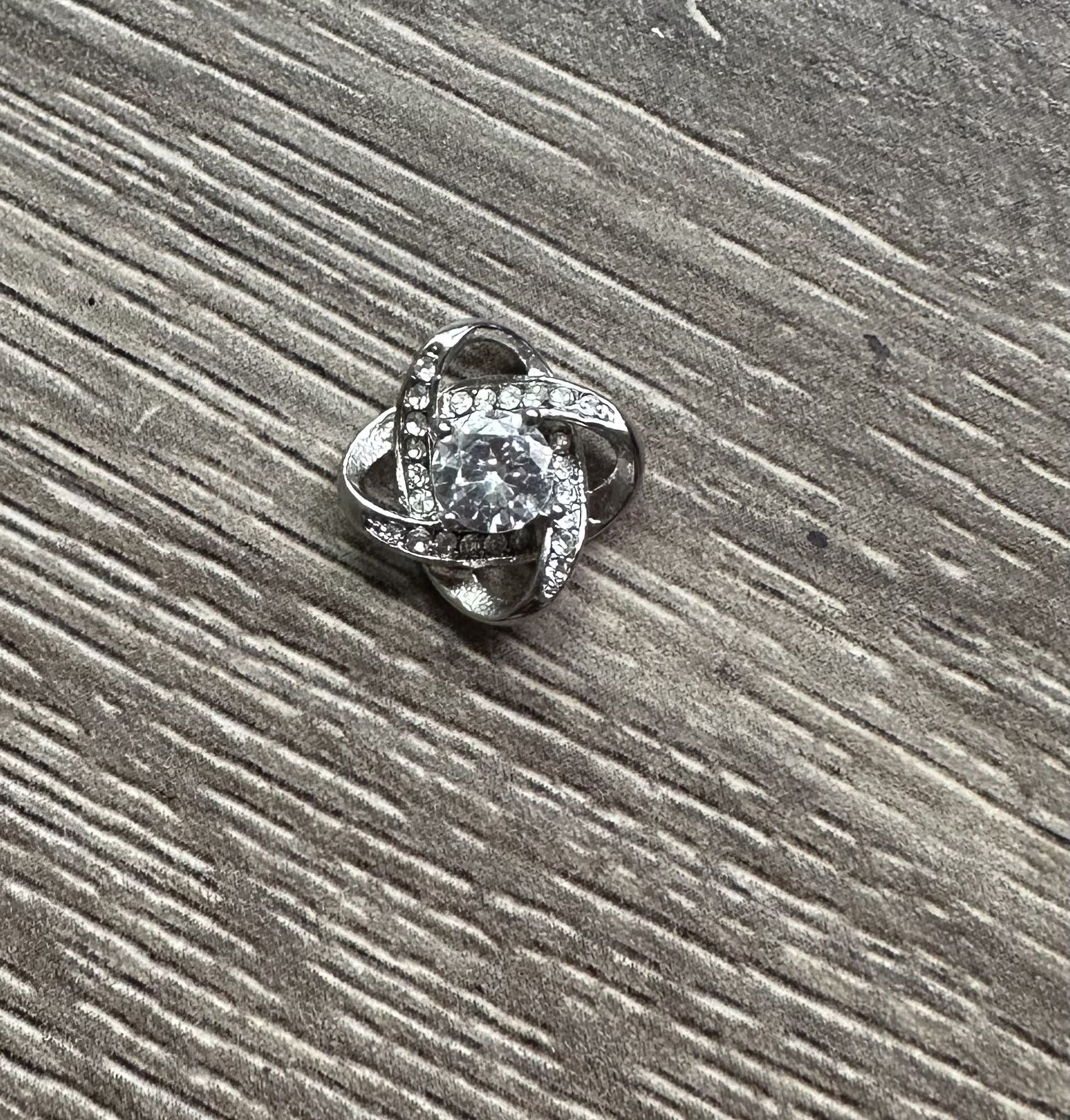 Cute Silver CZ Pendant