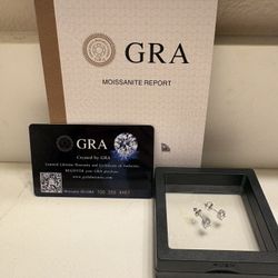 0.5ct Moissanite Diamond Earrings 