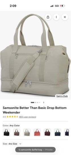Samsonite duffel bag