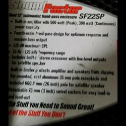 JBL Subwoofers One Pair