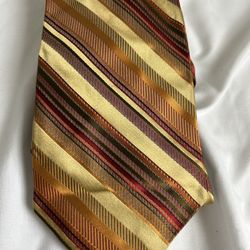 Altea Milano Men’s Brown Silk Tie 4” Wide