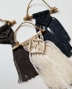 Macrame ornaments Hand made