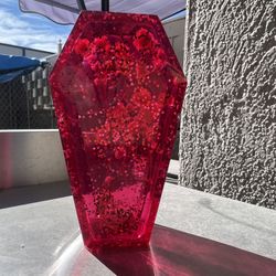 Pink Resin Coffin