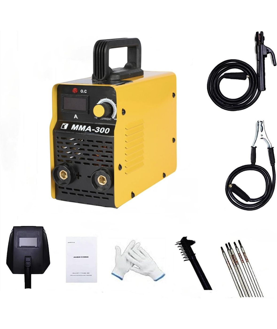 GeRRiT 110V Welding Machine,Stick Welder，Digital Display LCD Mini MMA Welder Beginner Welder for DIY Enthusiasts and Small Welding Projects