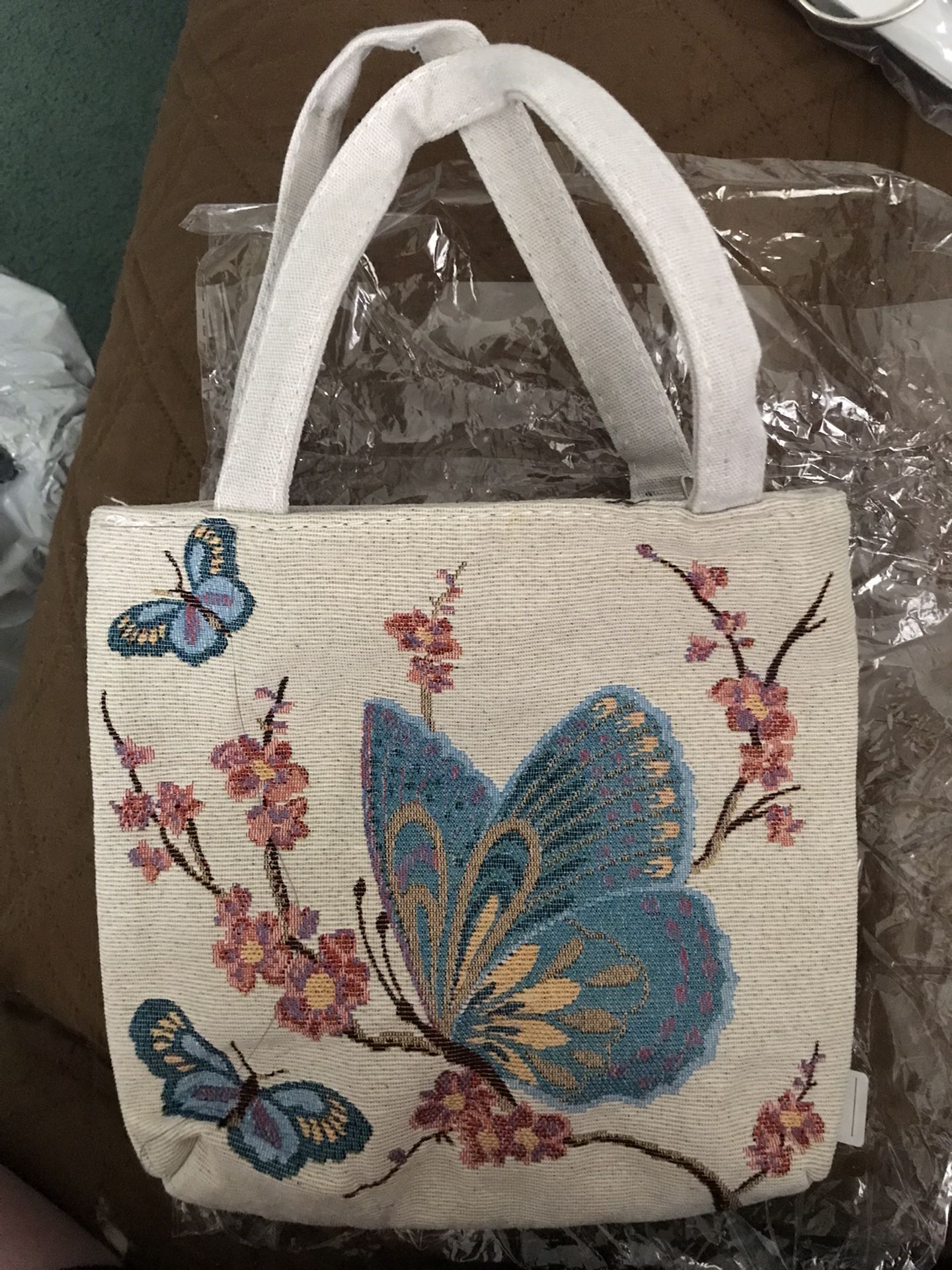 New Purse With Beautiful Butterflies 