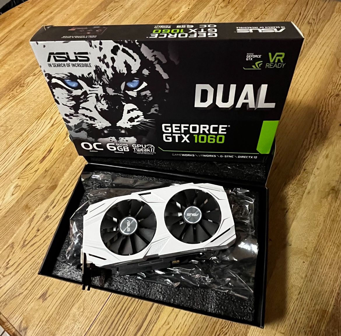 ASUS GeForce GTX 1060 6GB Dual-Fan OC Edition Graphics Card (DUAL-GTX1060-O6G) 