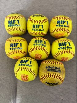8 Softballs Sof-Dot 10”