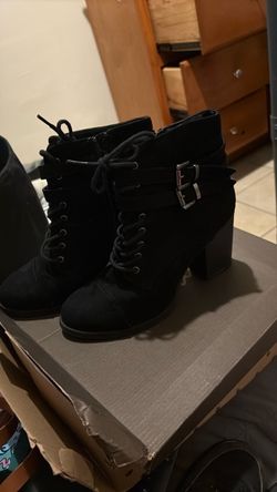 Black suede