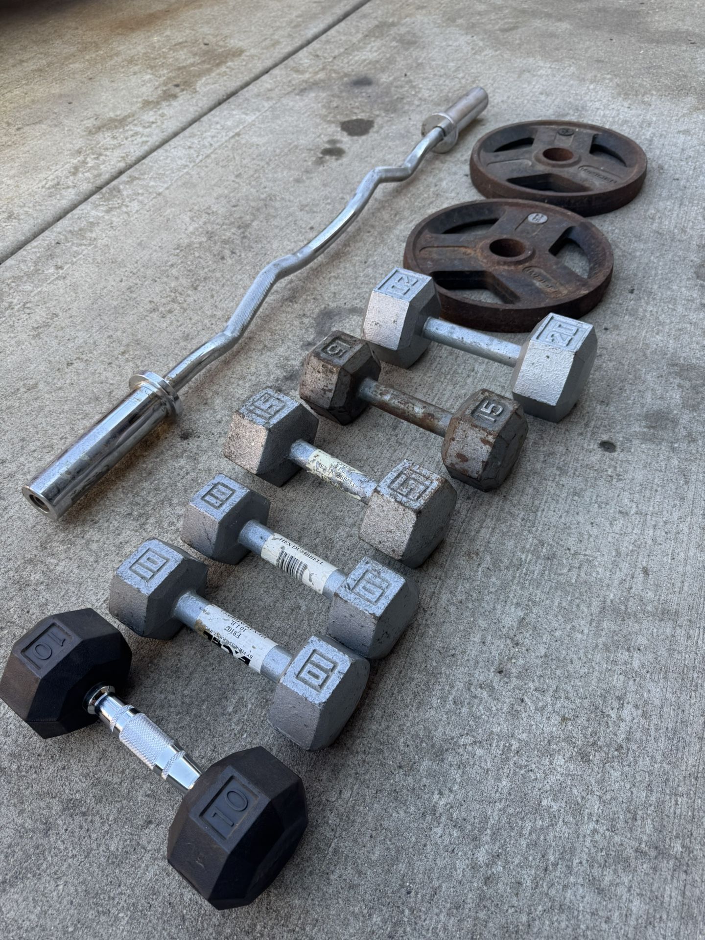 Fitness, Dumbbell, And Plait And Bar