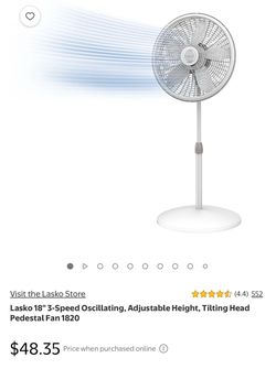 Lasko white fan