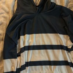 White And Navy Blue, Men’s Sweatshirt And Pants.