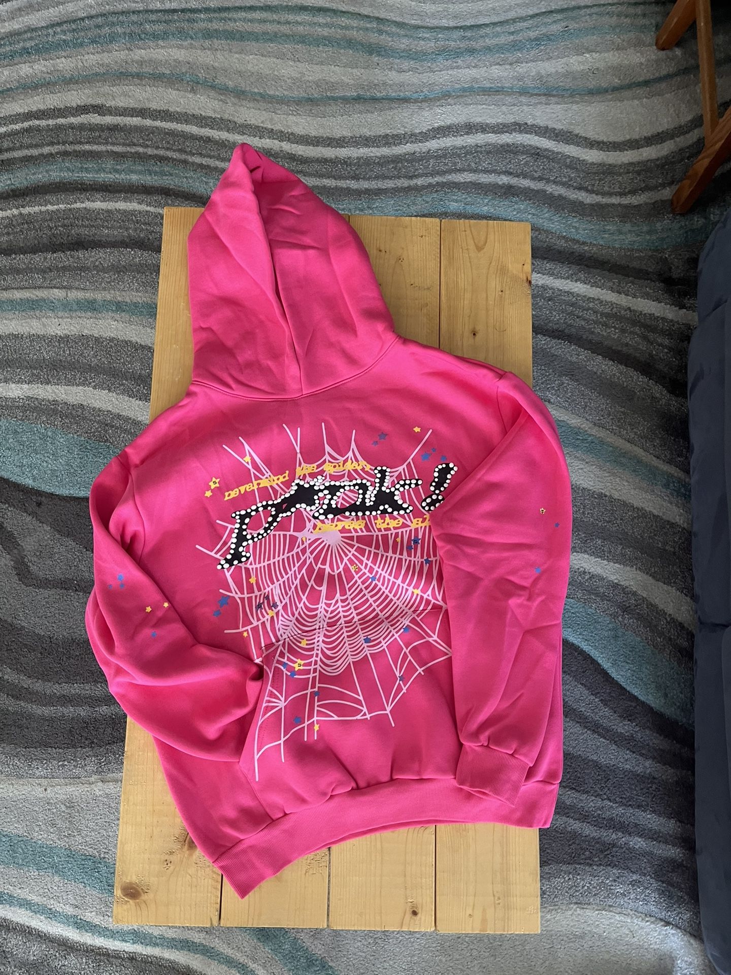 Sp5der Pink V2 Hoodie - Authentic - 90$