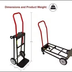 300/500 lb. Capacity Convertible Hand Truck

Convertible Hand Truck r