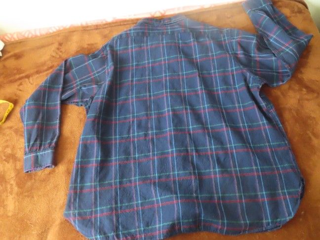 Vintage 1960s Pendleton Plaid Virgin Wool US Made Flannel Men's 2X