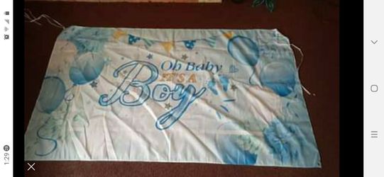 baby boy annoucement banner
