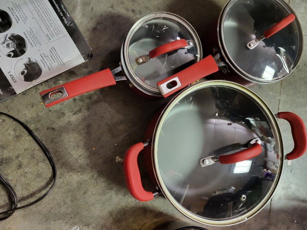 Pioneer Woman New 6 PC Cookware Set Nonstick