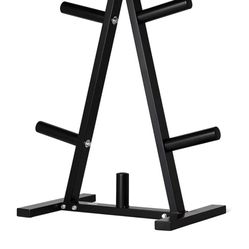 AMAZONS BASICS OLYMPIC 2-INCH WEIGHT PLATE TREE RACK