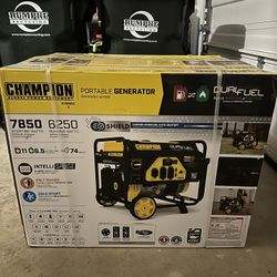 Brand New Champion Dual Fuel Portable 7850 Watt Generator