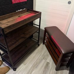 Brand New Bar Cart/Shoe Rack