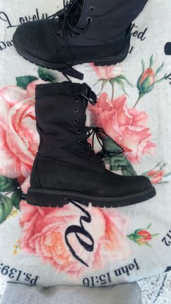 men's Timberland 6" Premium Gaiter Boots in black. 