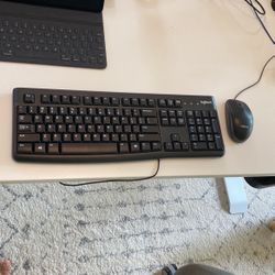 Logitech Wired Mouse And Keyboard 