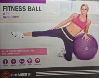 New In Box 26inch Fitness Ball With Hand Pump