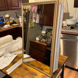 Gold Mirrored Bathroom Cabinet