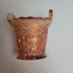 Antique Dugan Glass  Basket