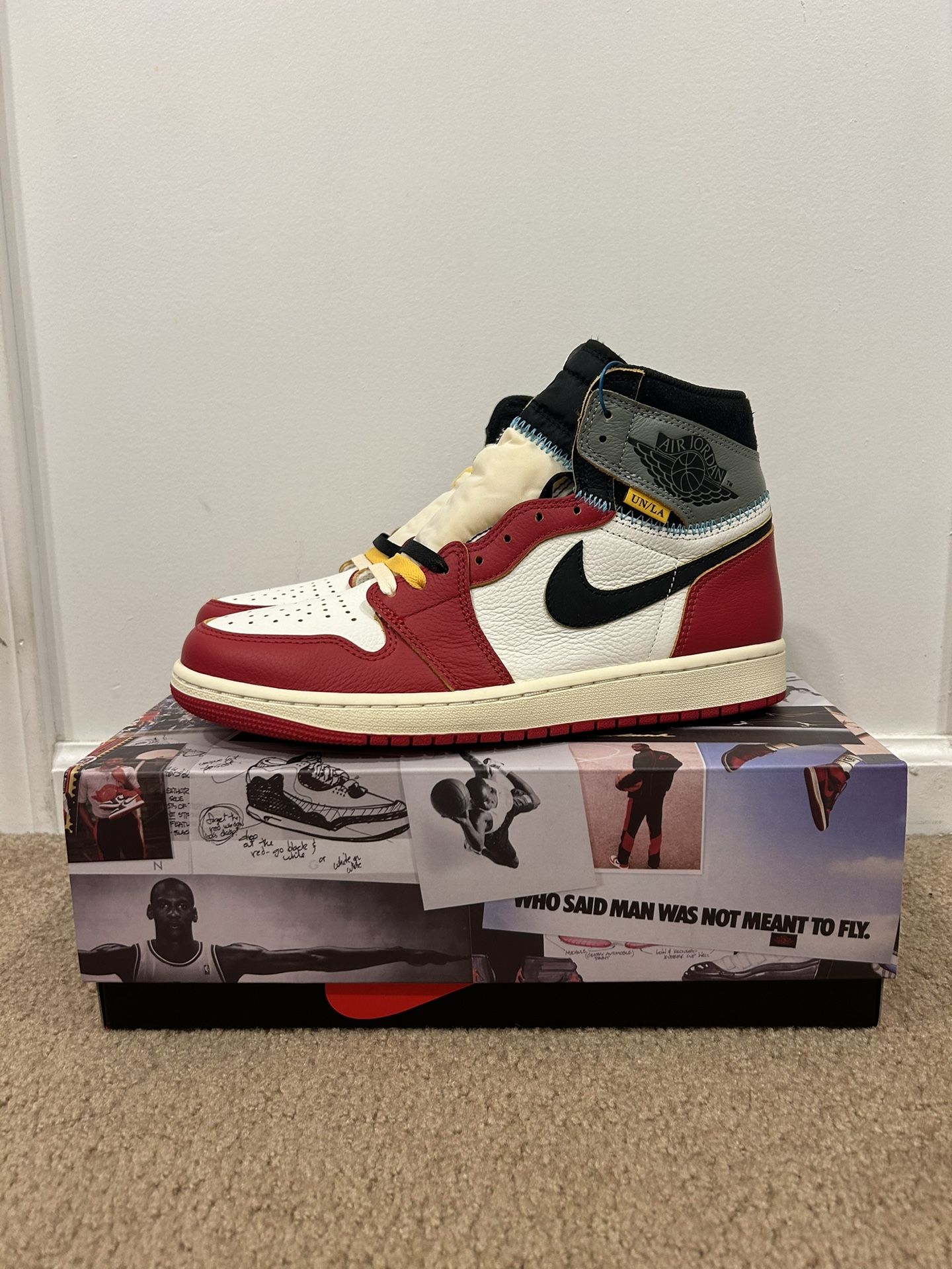 Jordan 1 High Union LA Chicago Shadow Size 9.5 Brand New