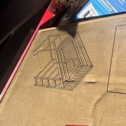 TWIN GOFT BED WITH SHELF-WHITE