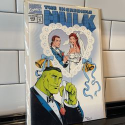 Marvel Comic Hulk Wedding Issue