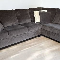 Gray Sectional With Chaise- Delivery 