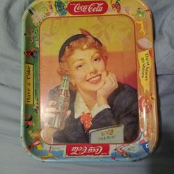 Old Coca Cola Metal Tray 